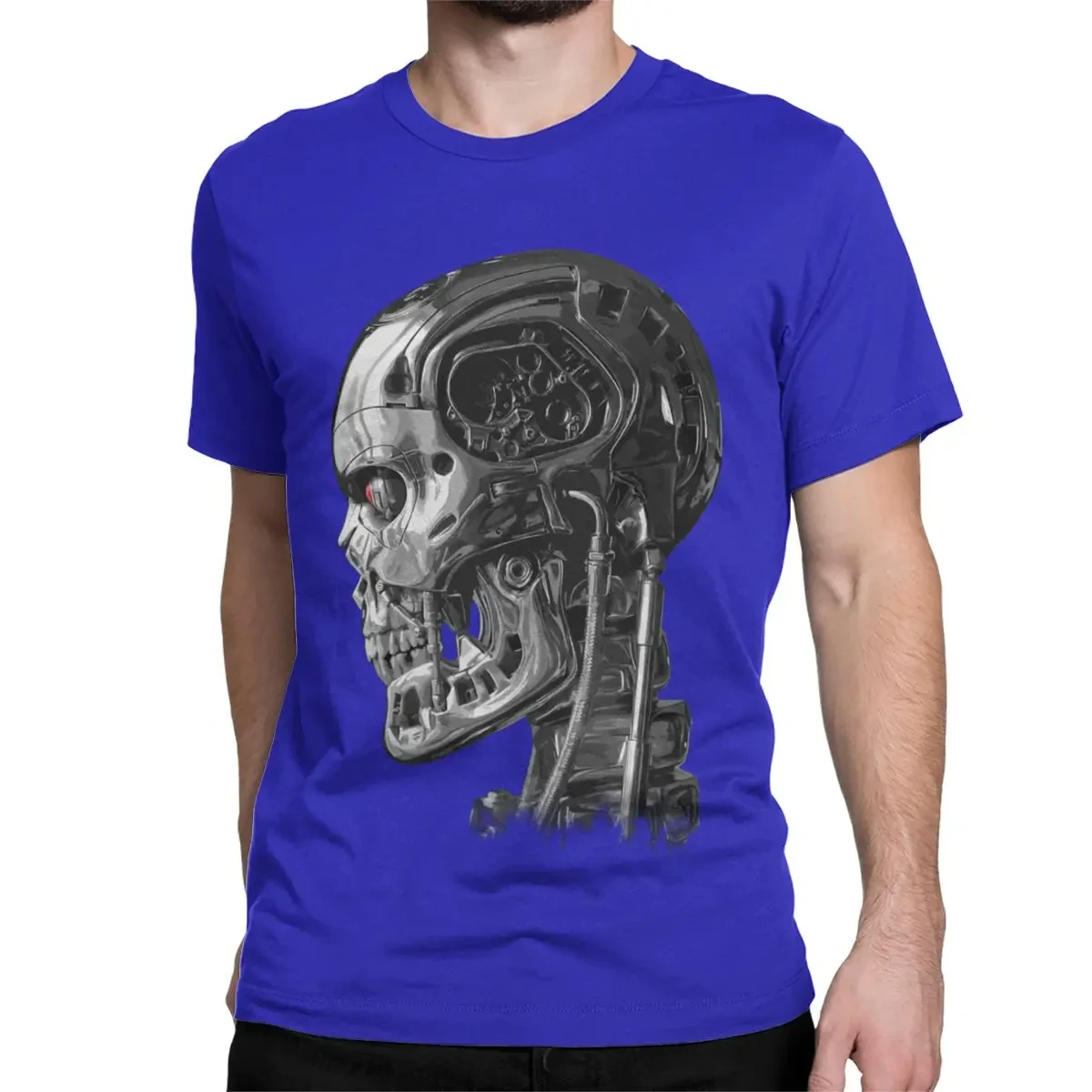 Terminator Robot T-Shirts for Men Women Amazing 100% Cotton Tee Shirt Crewneck Short Sleeve T Shirts New Arrival Clothes