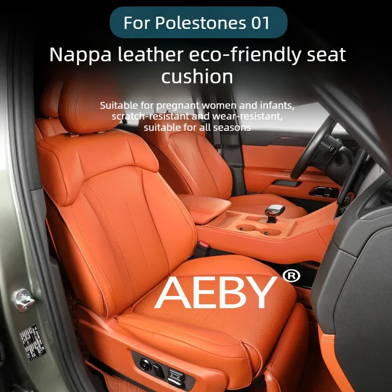 

AEBY For Polestones 01 Custom Fit Car Seat Covers,Leather Style Seat Covers,All Season Use,Seat Cushion Pad Set,Seat Protector