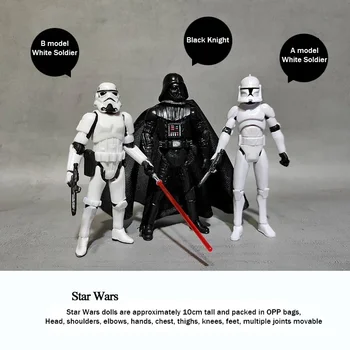 マーベル 10 センチメートル白兵黒騎士スターウォーズモデル嵐の装飾ジョイント可動レーザー剣置物おもちゃ