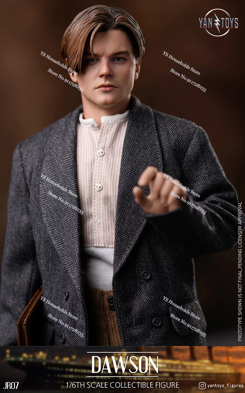 1/6 Dawson Movie Man Cloth Action Figure Young Lenardo Simulation Delicate YANTOYS JR07 12