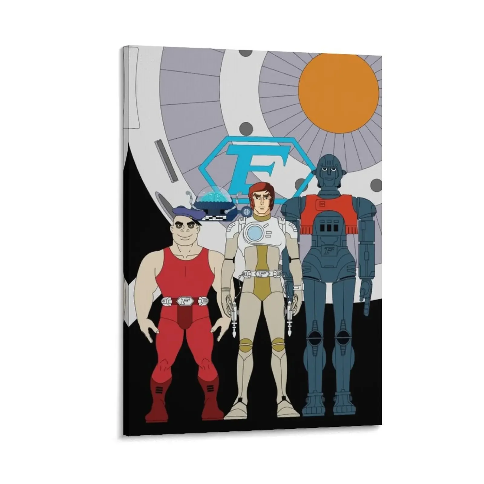 

Captain Future Crew (Comet version) Canvas Painting Decoration bedroom japanese room decor anime figure pictures for wall