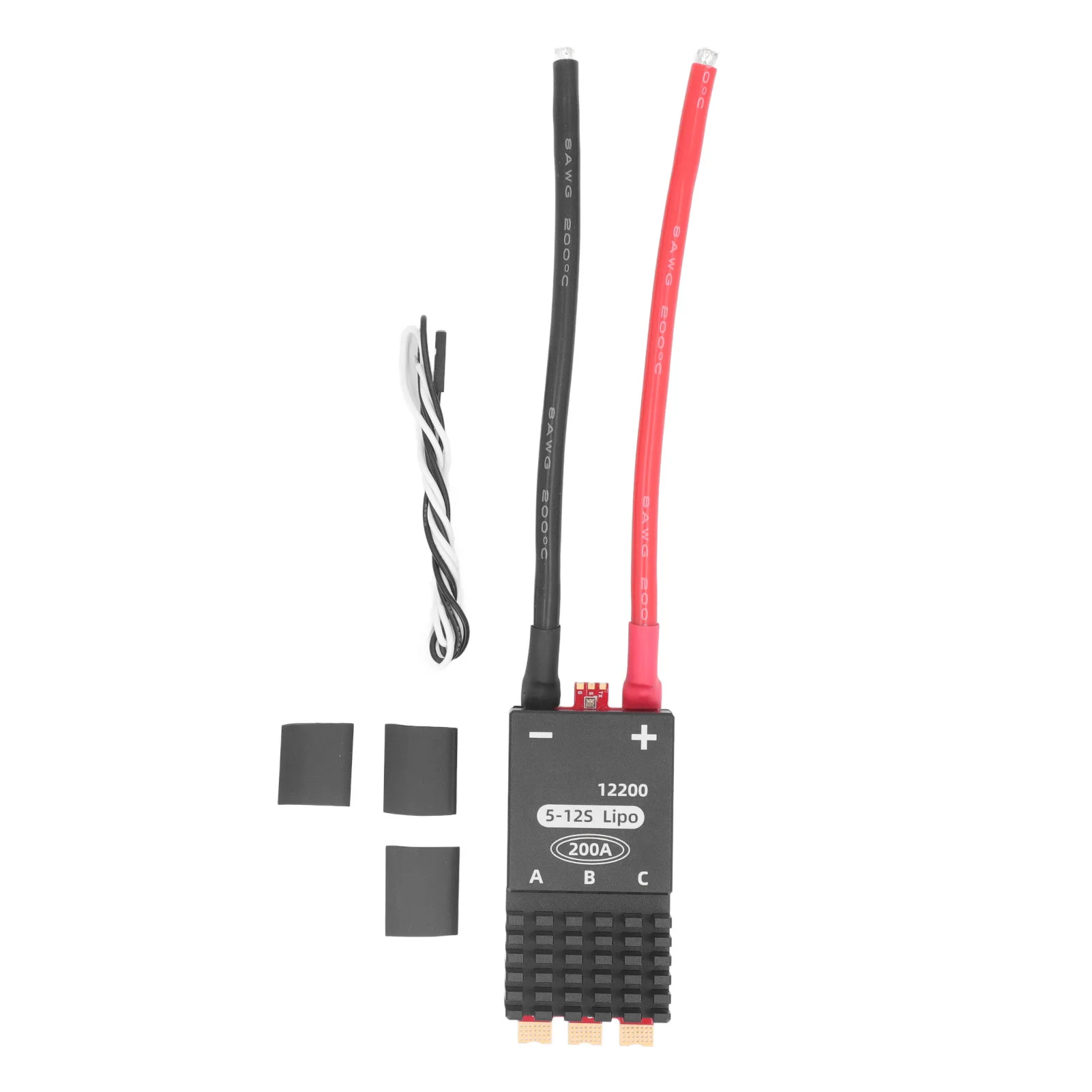 

BLHeli_32A Электронный регулятор скорости вертолета 5‐12S, 128 кГц, ШИМ, бесщеточный двигатель, электрический регулятор скорости постоянного тока, 18 В‐50,4 В, 200 А