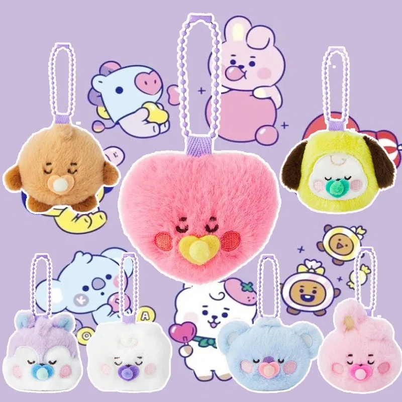 BT21 Idol Plüsch-Schlüsselanhänger Koreanische Figur Niedliche Puppe Paar-Accessoire Dekoration für Idol-Fanartikel Geburtstagsgeschenk 2026