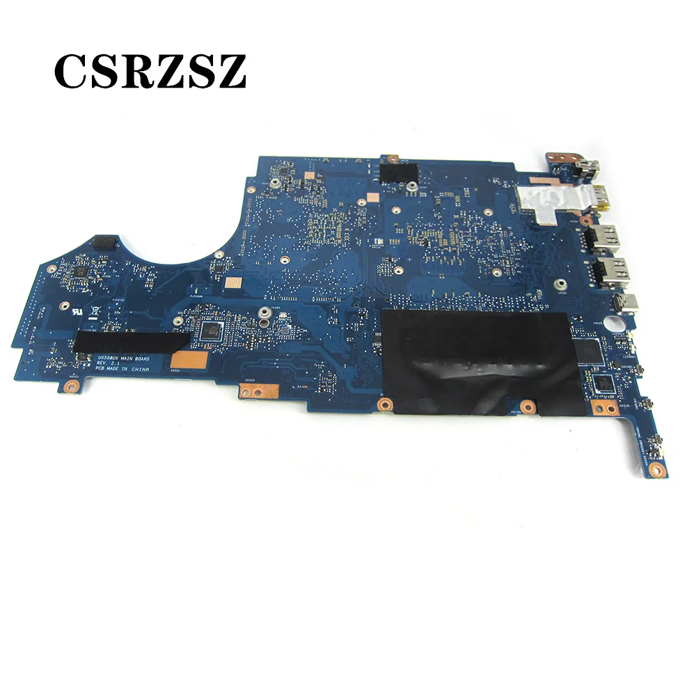 CSRZSZ الأصلي ل ASUS UX560UX اللوحة الأم للكمبيوتر المحمول REV 2.1 i7-6500u وحدة المعالجة المركزية اختبار جميع وظائف 100%