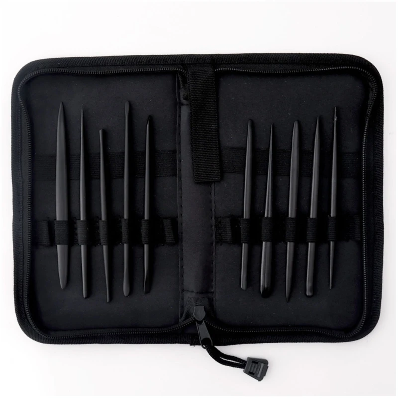 Multifunctional Clay Sculpture Tool Storage Bag Toolkit for Carving Needle Set and Mini Pliers Organizers Case Pouches