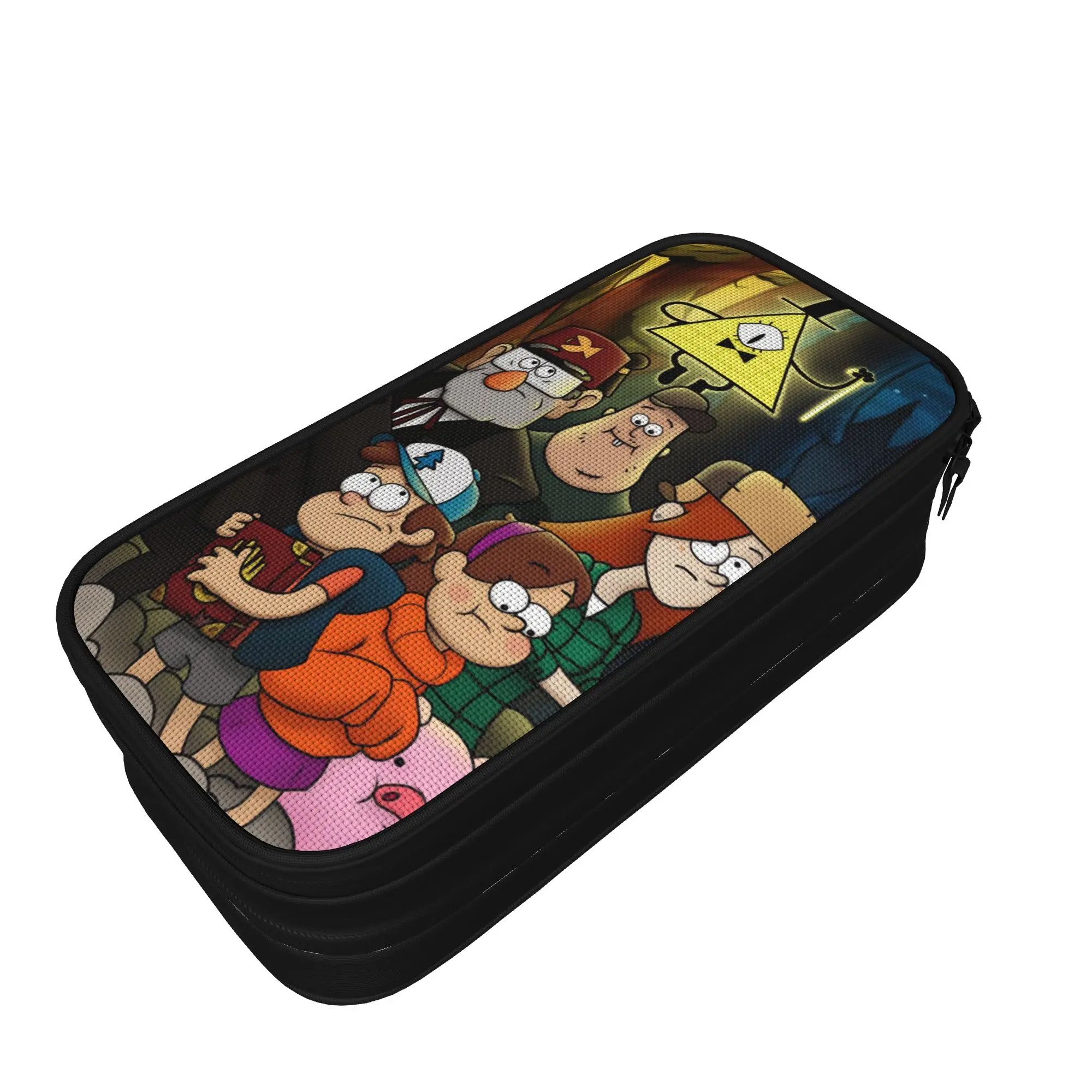 G-Gravity Falls Pencil Case Lovely   Pen Holder Bags Girl Boy Big Capacity School Supplies Gifts Pencilcases