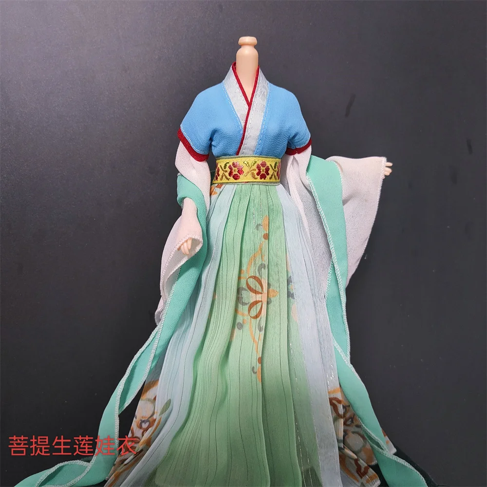 1/6 Maßstab Chinesisches Antikes Kleid in Verschiedenen Stilen Trägerloses Feenkleid mit Weiten Ärmeln Hanfu für 12-Zoll-TBL-BJD-Actionfigurenkörper – Detail 9