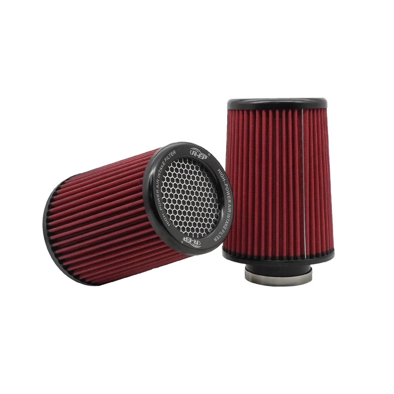 Car 76MM 89MM Performance High Flow Air Filter Universal Cold Cone Air Intake Filters 3\