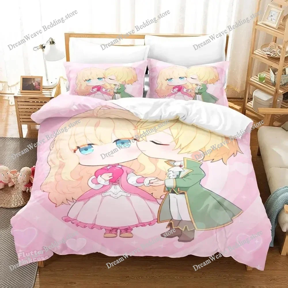 

Комплект постельного белья принцессы в стиле аниме с 3D принтом, пододеяльник для спальни, одноместный король-близнец _размер, пододеяльник, домашний текстиль