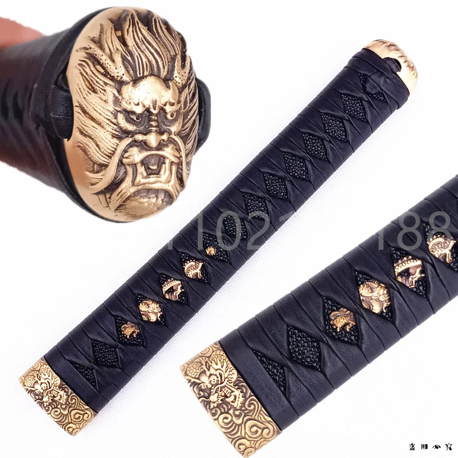 Exquisite Handle Tsuka Hilt Brass Handguard Tsuba Guard Fuchi Menuki Kashira Habaki Seppa For Japanese Katana Samurai Sword Part