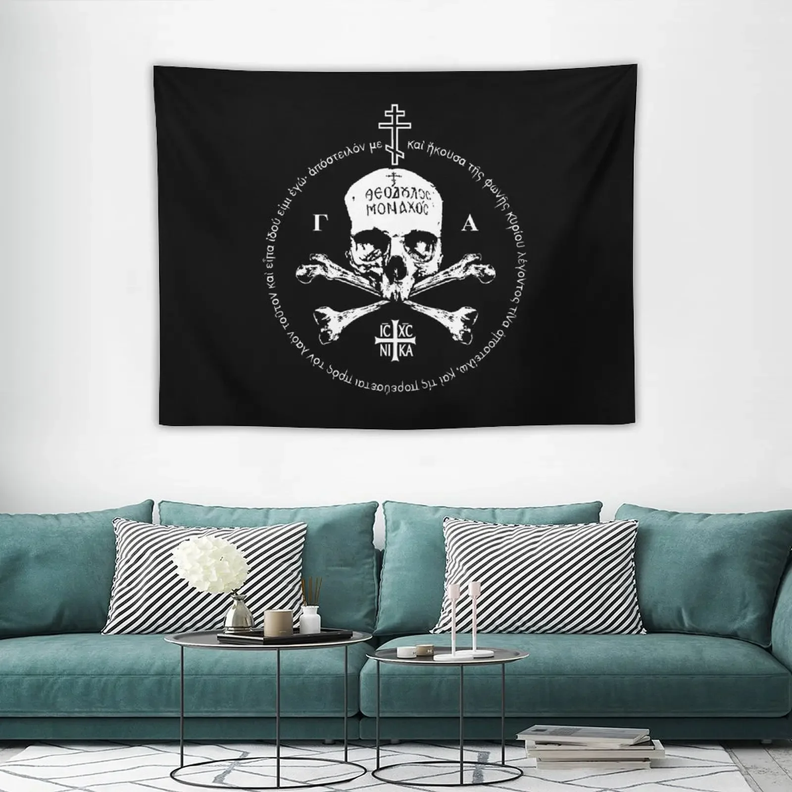 Eastern Orthodox Skull Tapestry Room Decor Bed Room Decoration Tapestry