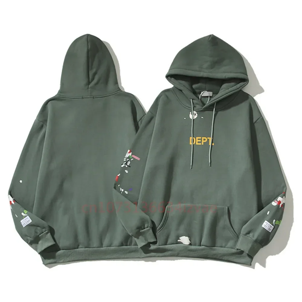 DEPT Fashion Brand Hoodies for Men and Women Letter Print  Long-sleeved Pullover Couple Wear Casual Hoodie