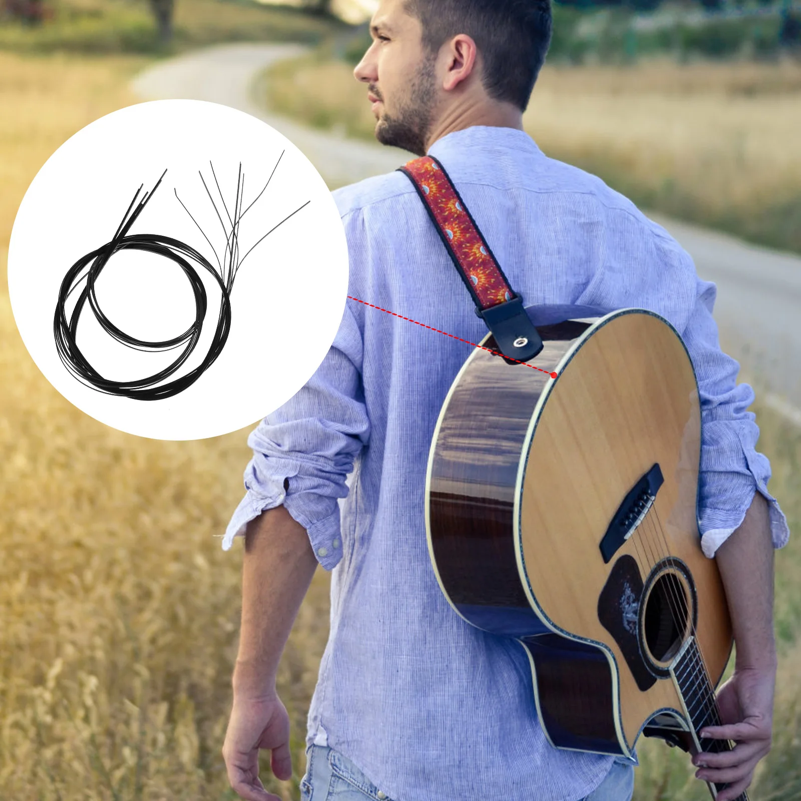 

8 Pcs Guitar Inlay Strips Body Protection Edging Black Abs Classical Purfling