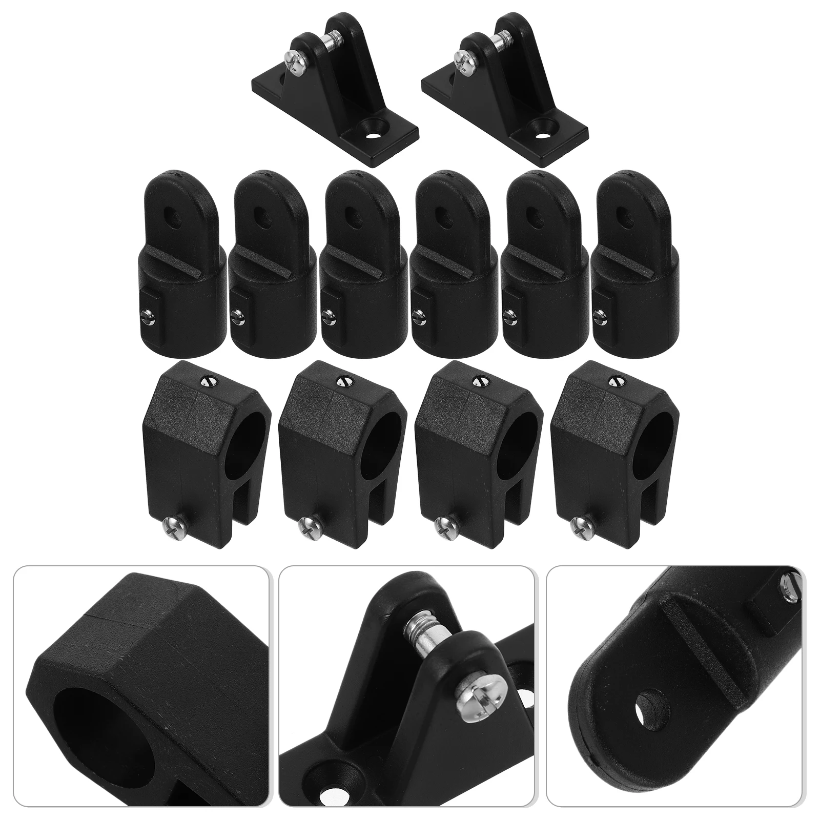 

1 Set Nylon Bimini Top Eye End Cap Boat Canopy Fittings Yacht Replacement Mounting Strap Structural Connect Kit