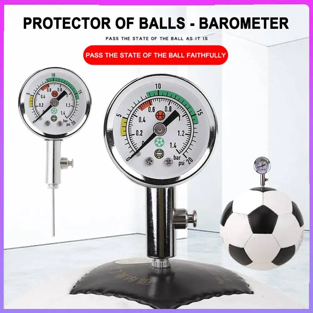 

Basketball Barometers Portable Soccer Ball Barometers with Air Release Valve Inflatable Quick Sport Measuring Instruments