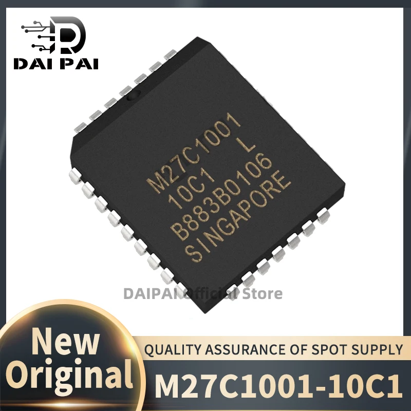 (10Pcs/Lot) 100% New original M27C1001-10C1 M27C1001 PLCC32 Chipset