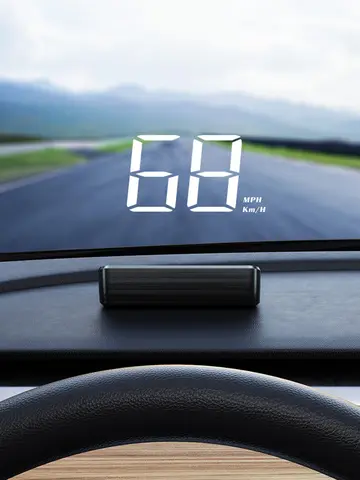 Car Speedometer HUD GPS Head Up Display Digital Speed Meter Windshield Projector For Vehicles Auto Electronics Accessories