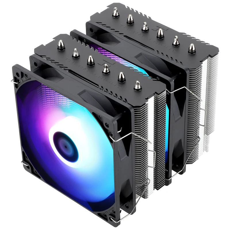 Thermalright-Dual Assassin 120 SE Dual-Tower Side Flow CPU Radiador, LGA1700, 1200, AM4, AM5, PA-120SE Cooling