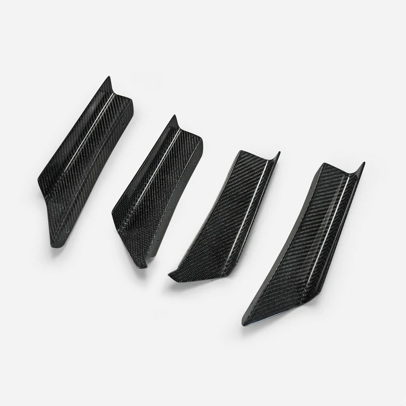 

10%Sale Type R FK8 EPA Carbon Fiber Front Bumper Canard 4Pcs Car Body Kits