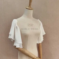 Detachable Wedding Dress Sleeve Exaggerated Princess Sleeves Chiffon Seperate Bridal Sleeve Customized