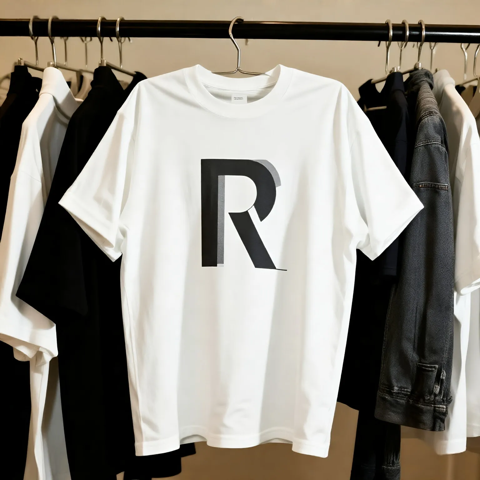 

Summer Short-sleeved T-shirt Men's Trendy Brand Loose American Printing Half-sleeved Design Sense Clothes Ins Trendy T-shirt