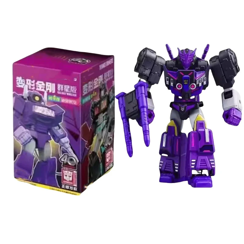 Original Mech Man 40th Animation Movies Peripheral Toys Shockwave Q-version Movable Model Figure Collection Galaxy Vol.4 Gifts