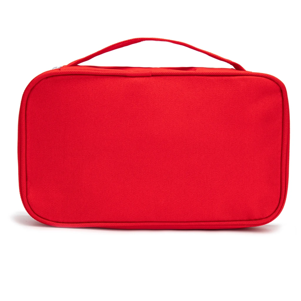 Bolsa de primeiros socorros vazia, vermelho primeiros socorros bolsa de primeiros socorros pequenos sacos médicos para casa viagem de emergência acampamento equitação ao ar livre