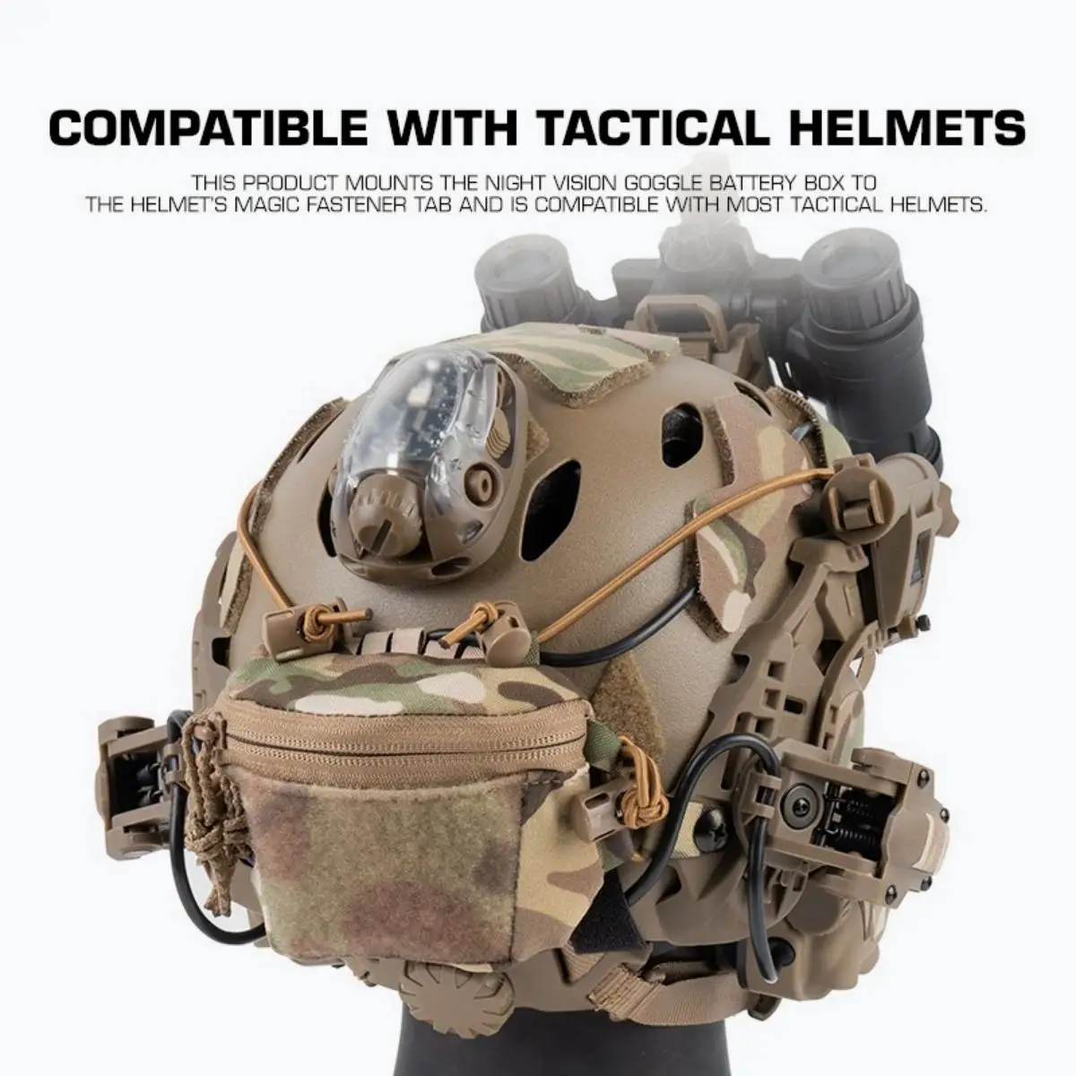 Poseidon Defense SC Bolsa táctica de almacenamiento para casco NVG - imagen 2