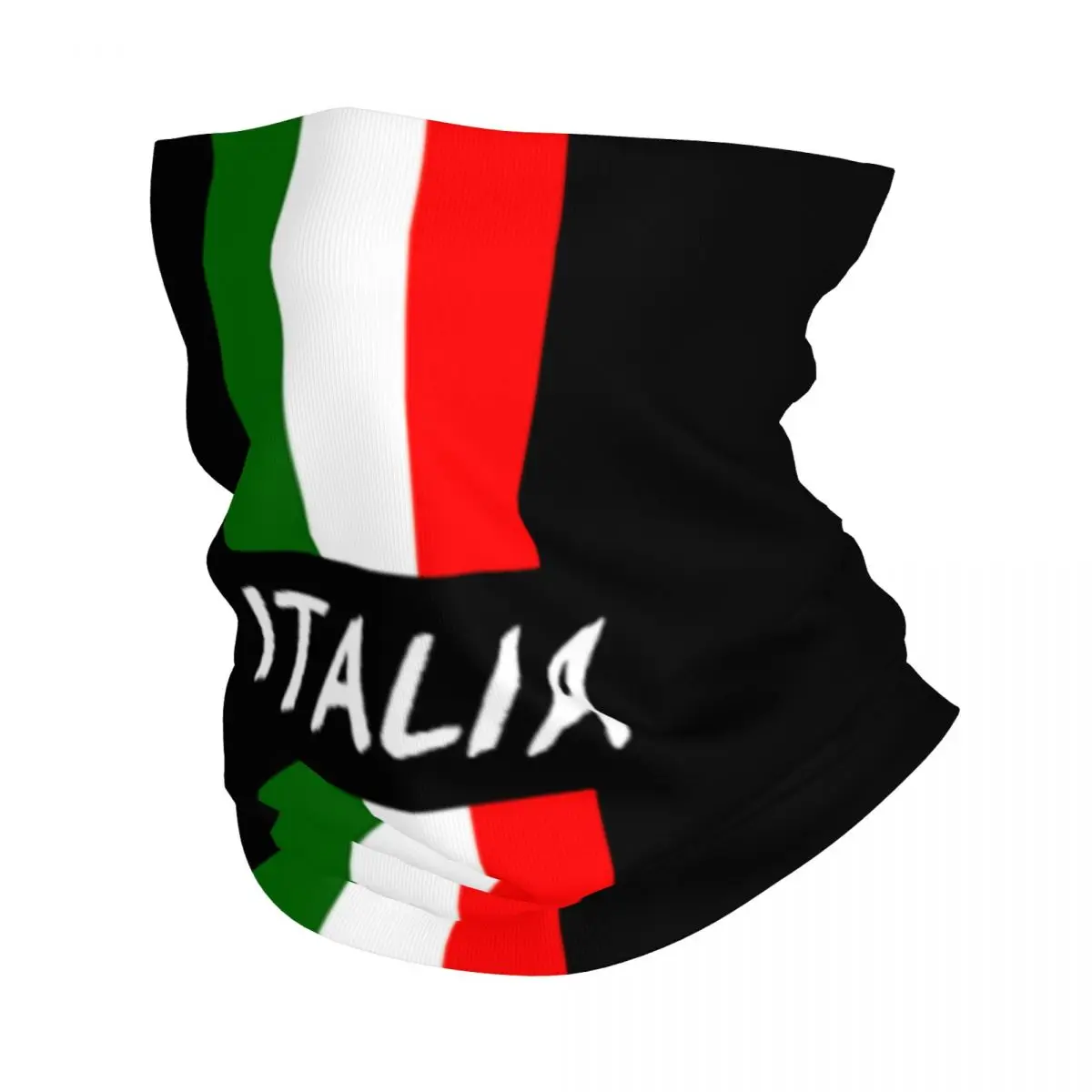 Italy Flag Neck Gaiter Women Men UV Face Shield Winter Bandana Scarf for Hiking