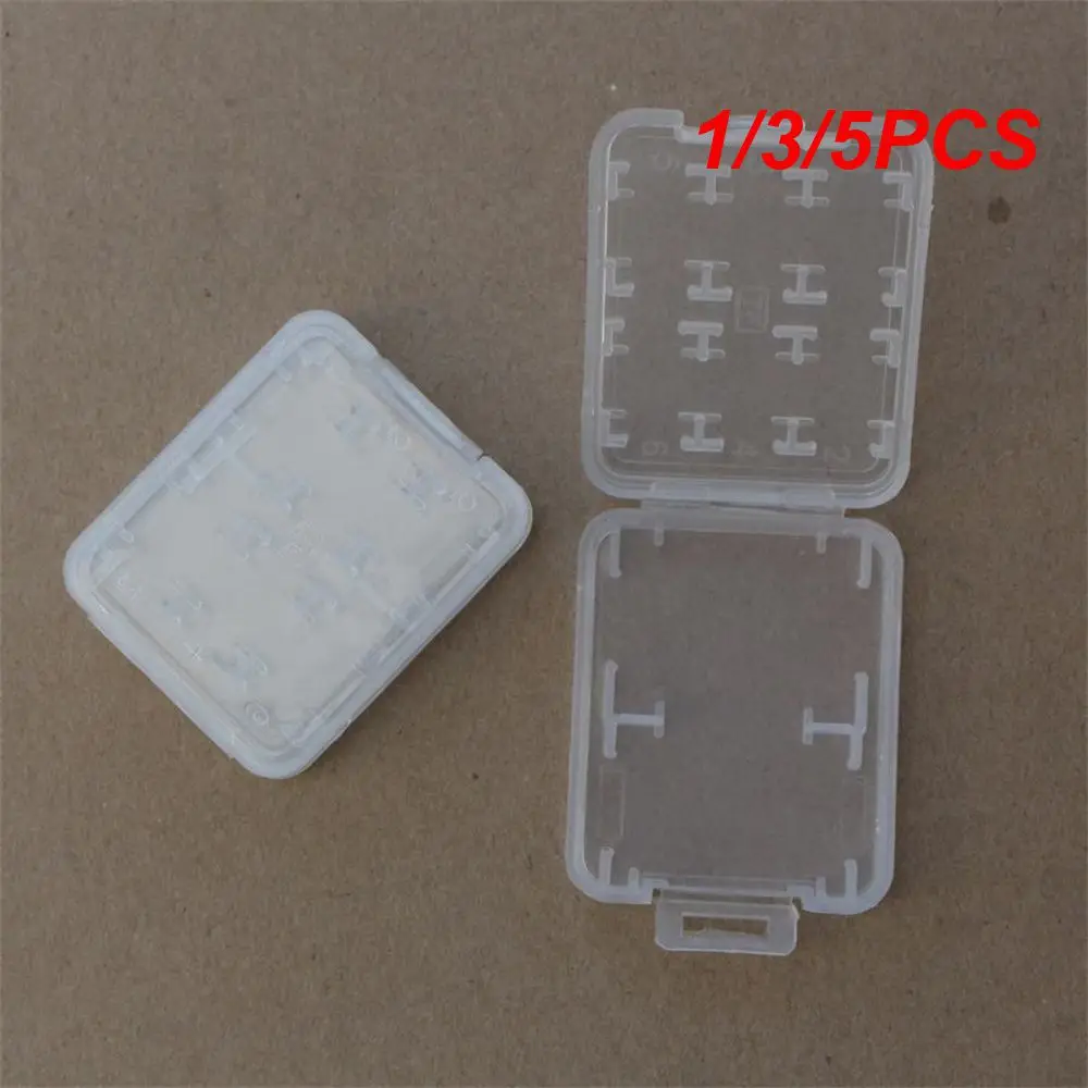1/3/5PCS Sd Card Storage Box Small And Exquisite Thin Section Transparent Box Storage Box Strong Storage 3.5g 8 In 1 Storage Box