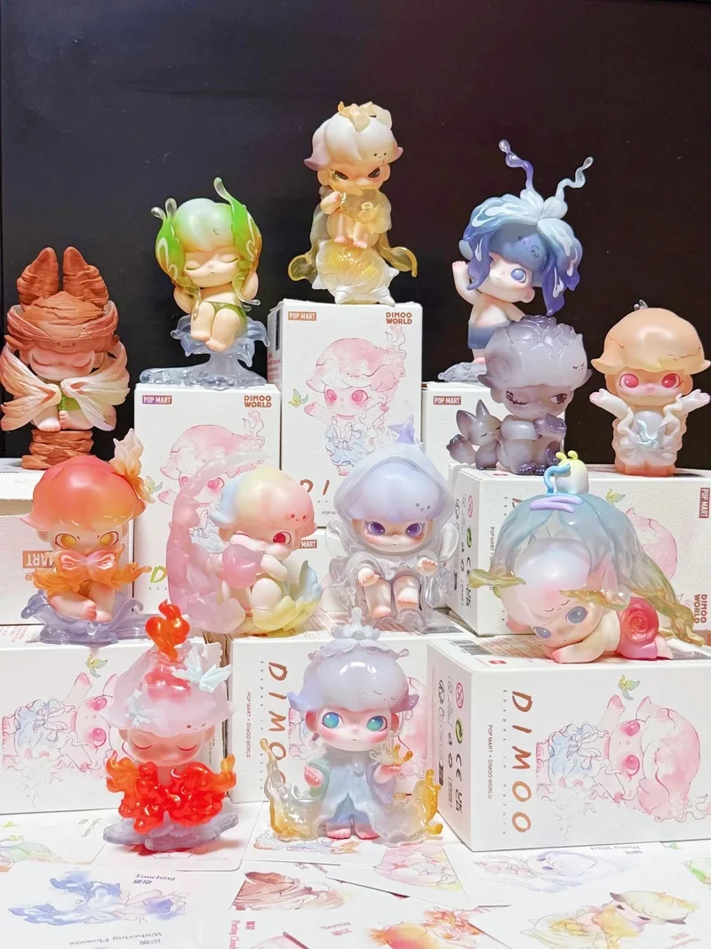 

POP MART DIMOO Nature's Shape Series: Коллекционные фигурки в слепых коробках (12 обычных, 1 секретный стиль) – Настольное украшение для подарка фанатам аниме