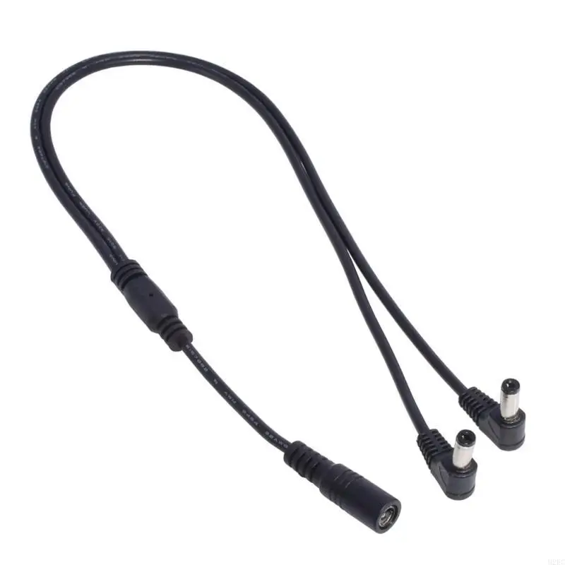 

M2EC 12V 1 Female 2 Male Way Y Splitter Cable 5.5x2.1mm Extend Power Cord For CCTV