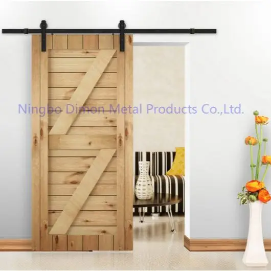 Dimon Customized American Style Sliding Wooden Door Hardware With Damper Kits DM-SDU 7207 With Soft Closing