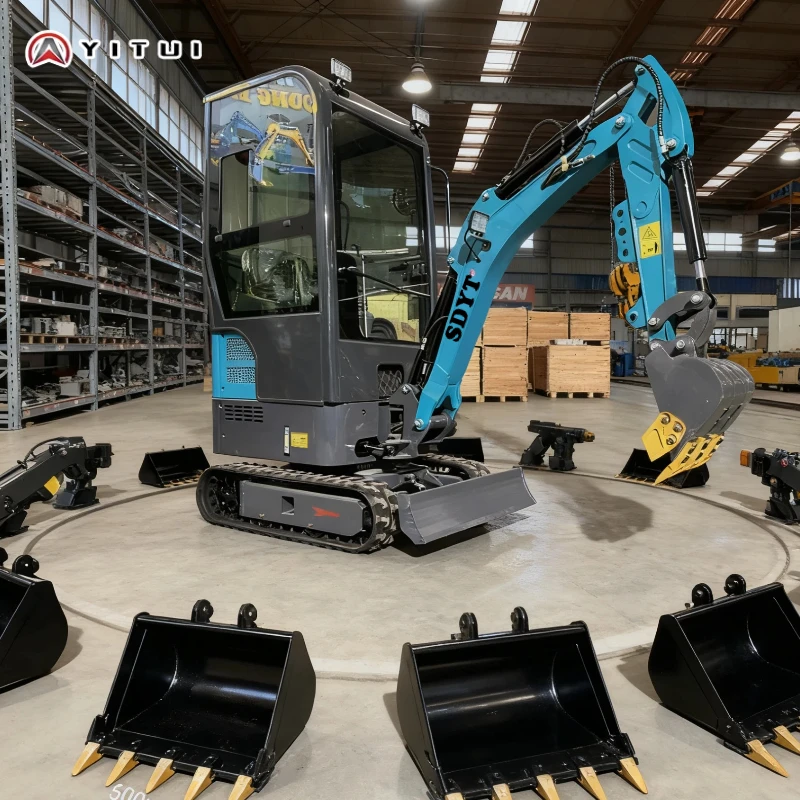 حفارة صغيرة جديدة مخصصة 1.2 طن نظام هيدروليكي عززت الهيكل الري الخنادق الجانبية سوينغ الذراع الكبيرة