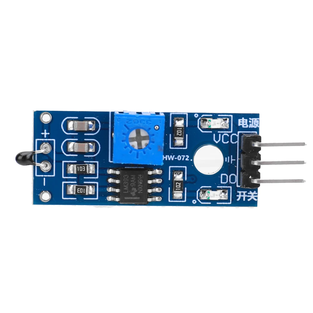 Módulo sensor de temperatura termistor, interruptor de controle de temperatura de alta sensibilidade, módulo de sensor térmico ntc para arduino, kit diy