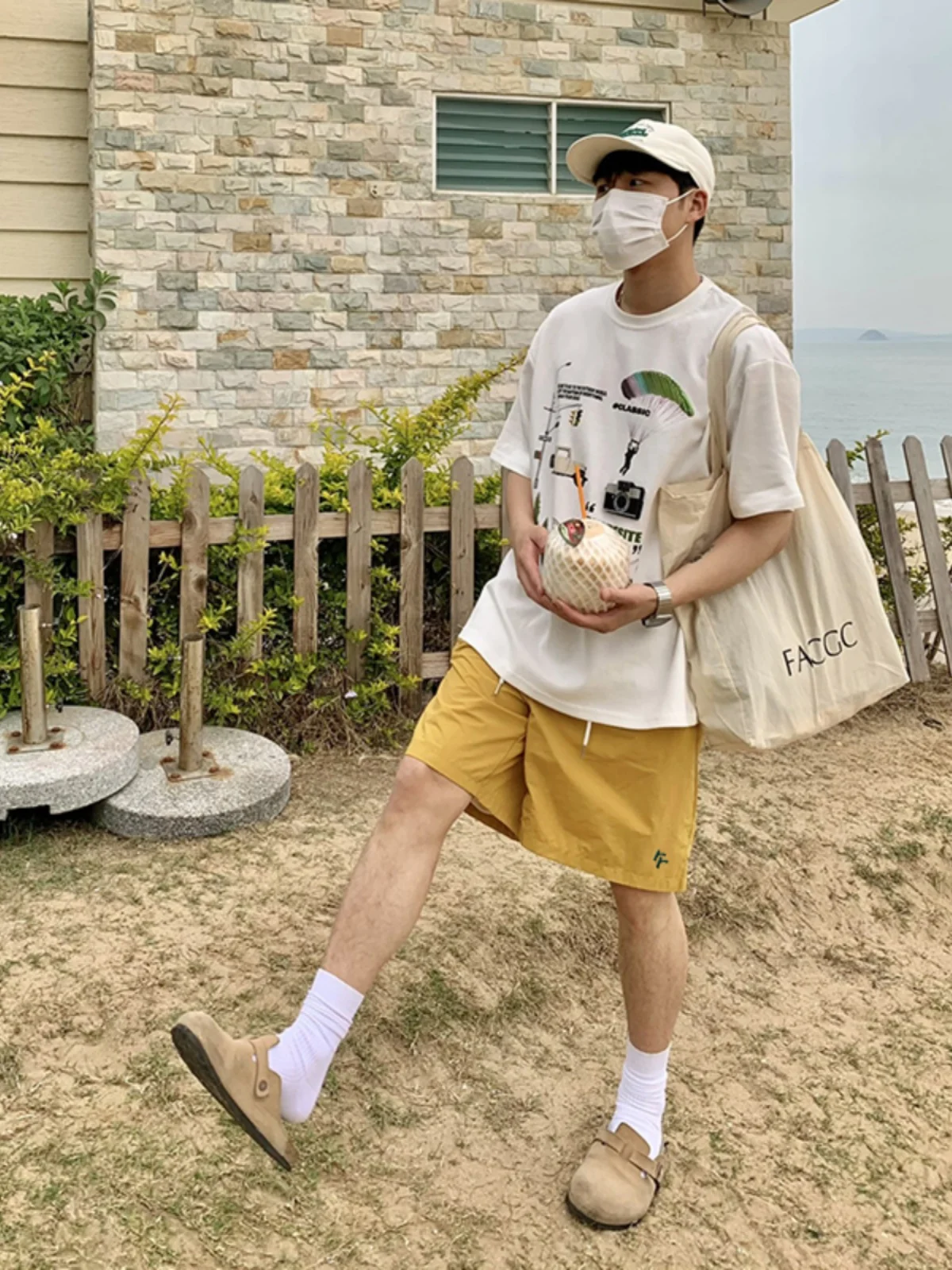 

Мужские летние спортивные брюки Dopne Qui Dry для активного отдыха, свободные пляжные повседневные брюки-капри прямого кроя