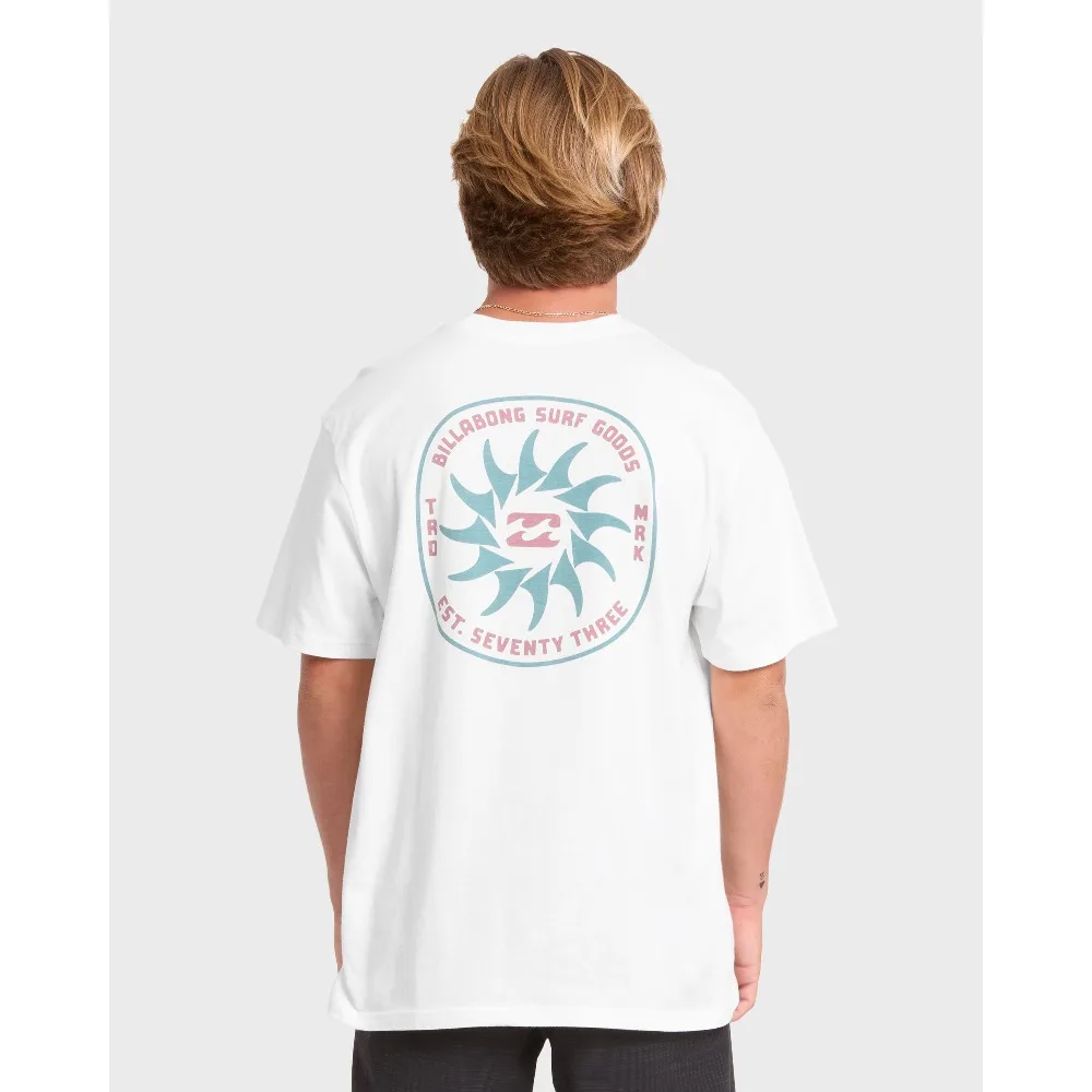 Billabong Rotation Premium Tee Best-seller T-shirt 100% Cotton Tee Casual Sports Breathable Short Sleeve