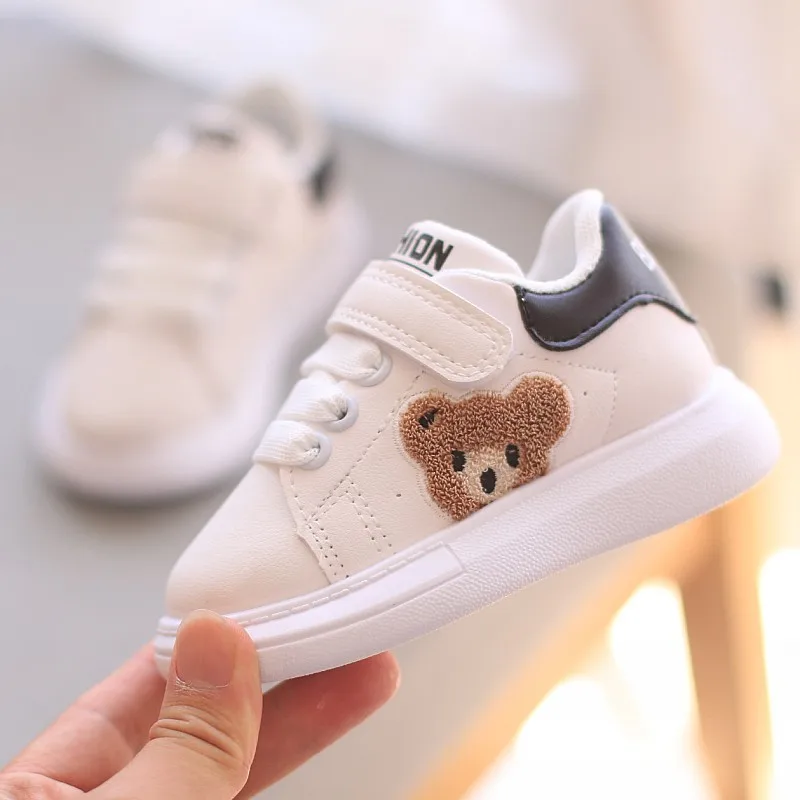 Tenis Kid Shoe Girl Board Shoe Simple Small White Shoe 2023autumn New Soft Sole Casual Boy Sport Shoe Trend Cartoon Casual  Shoe