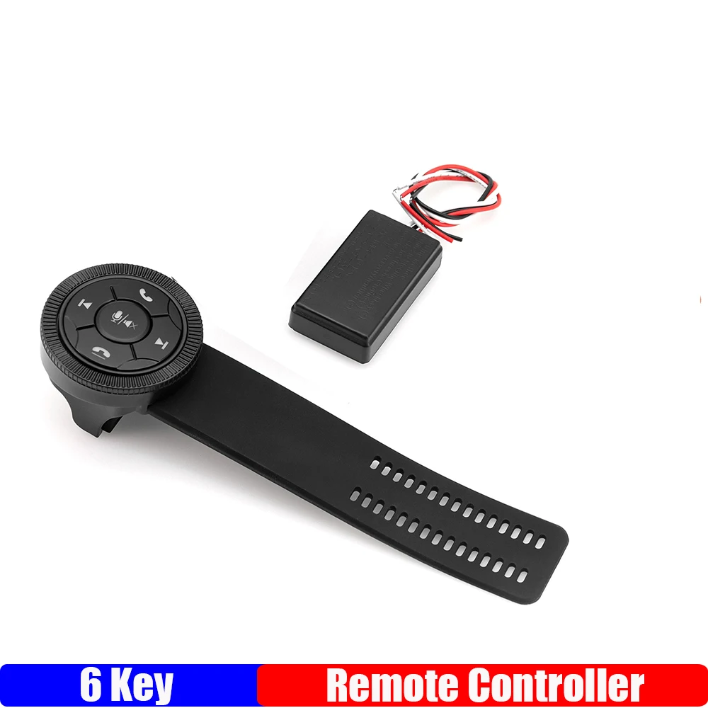 ZMFJH 6 key Car Remote Control Universal Wireless Bluetooth-compatible Steering Wheel Button Smart Button Key Volume Controller