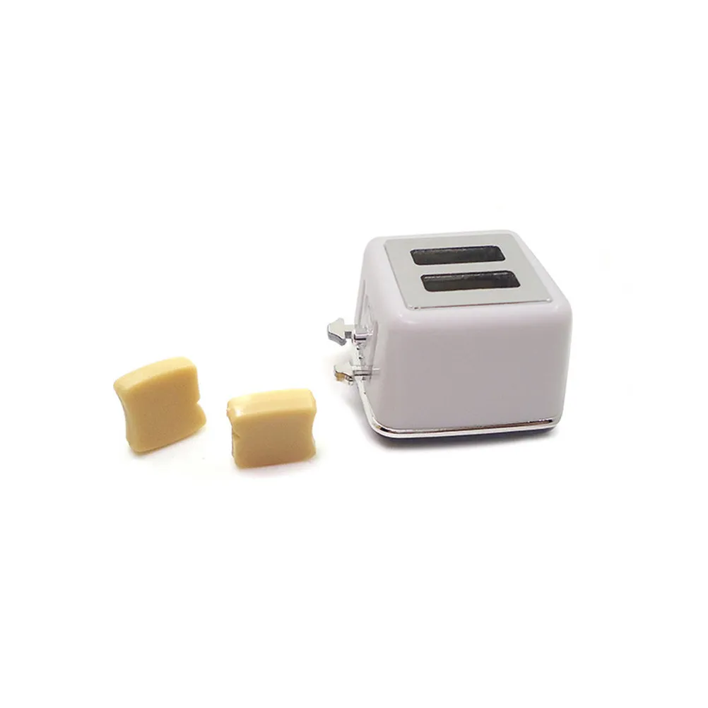 

Mini White Bread Maker Ornament Superior Material Fine Workmanship Attractive Kids Gift Mini House Accessories