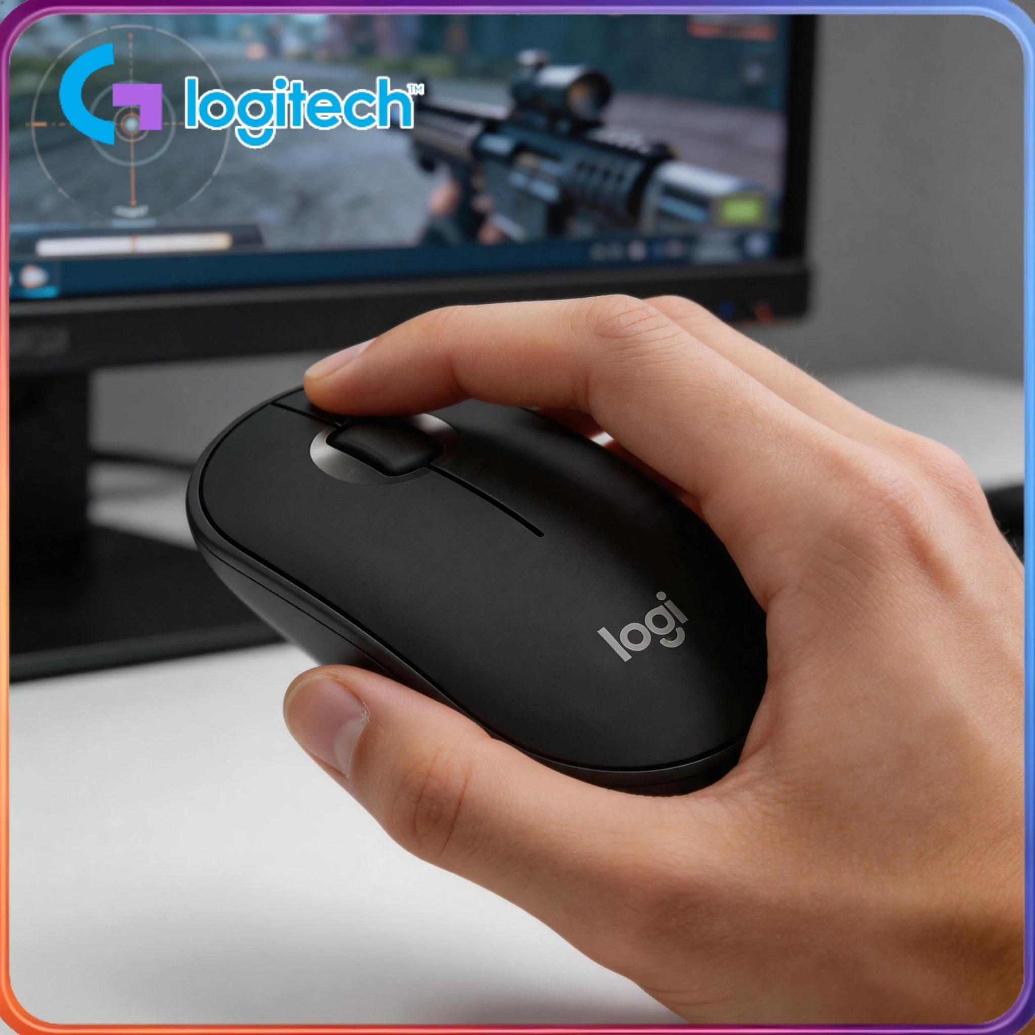 Logitech M350 Office Mouse, silent and portable, suitable for both dormitory and workplace use with complete peace of mind.
