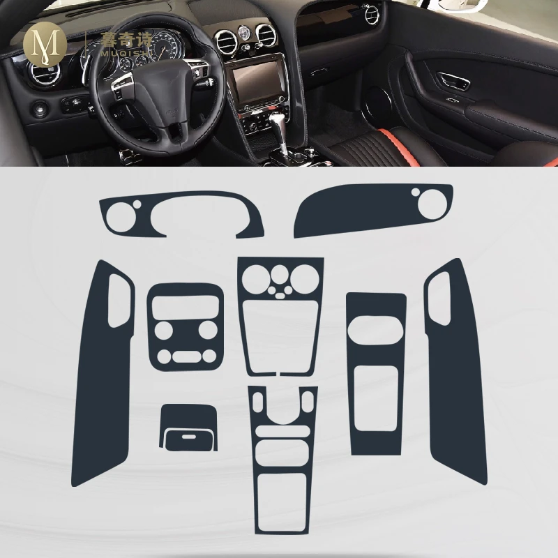 For Bentley Continental GT 2012-2017Car interior accessories film transparent TPU console Anti-scratch resist film Radio display