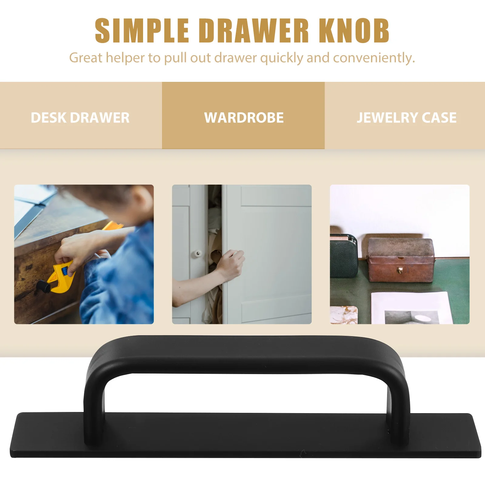 2 uds manijas de gabinete 148Mm tiradores de cajón adhesivos ergonómico liso pulido sin rebabas armario de cocina puerta corredera