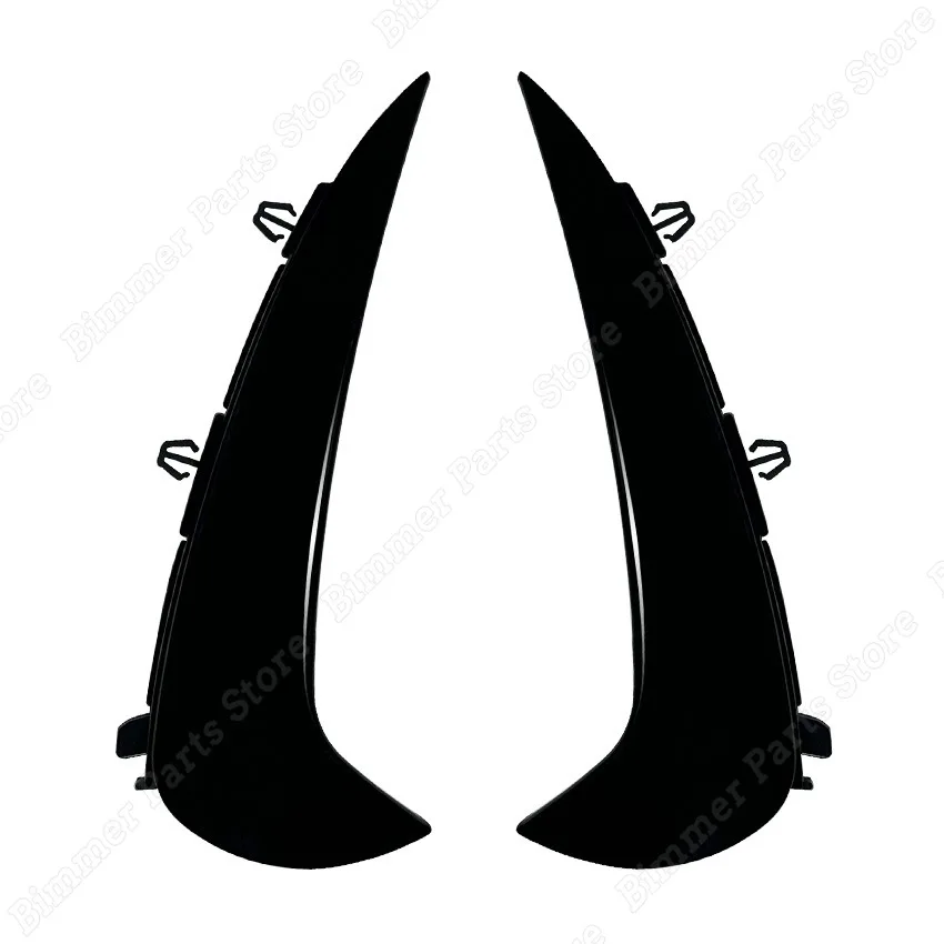 For Mercedes Benz GLC Class X254 AMG Line 2023-2024+ Gloss Black/Carbon Look Car Rear Bumper Diffuser Wind Knife Trim Body Kits