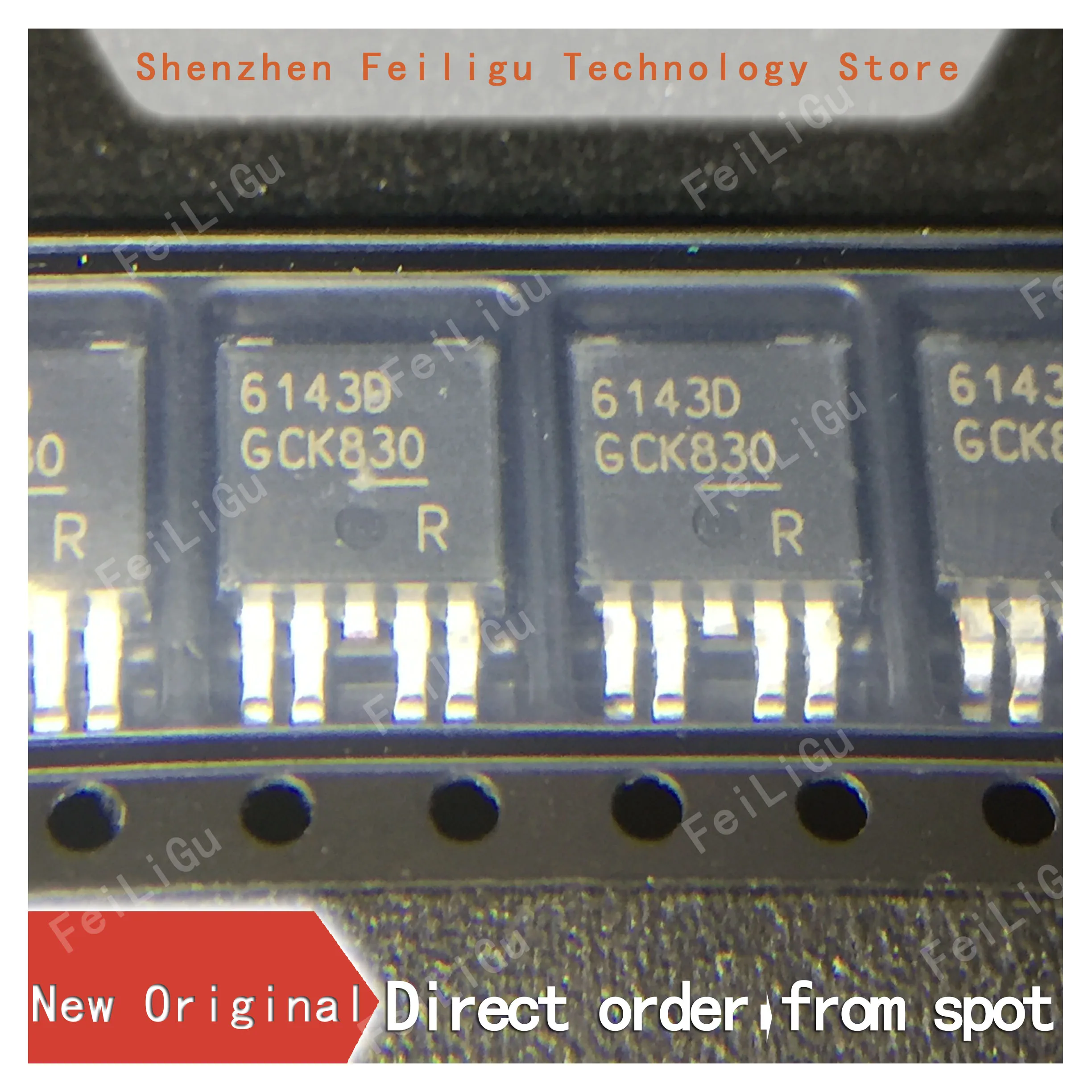 

5/15/30/50Pieces100%New original BTS6143D screen printing:6143D package:TO-252-4 automotive smart power supply power switch chip