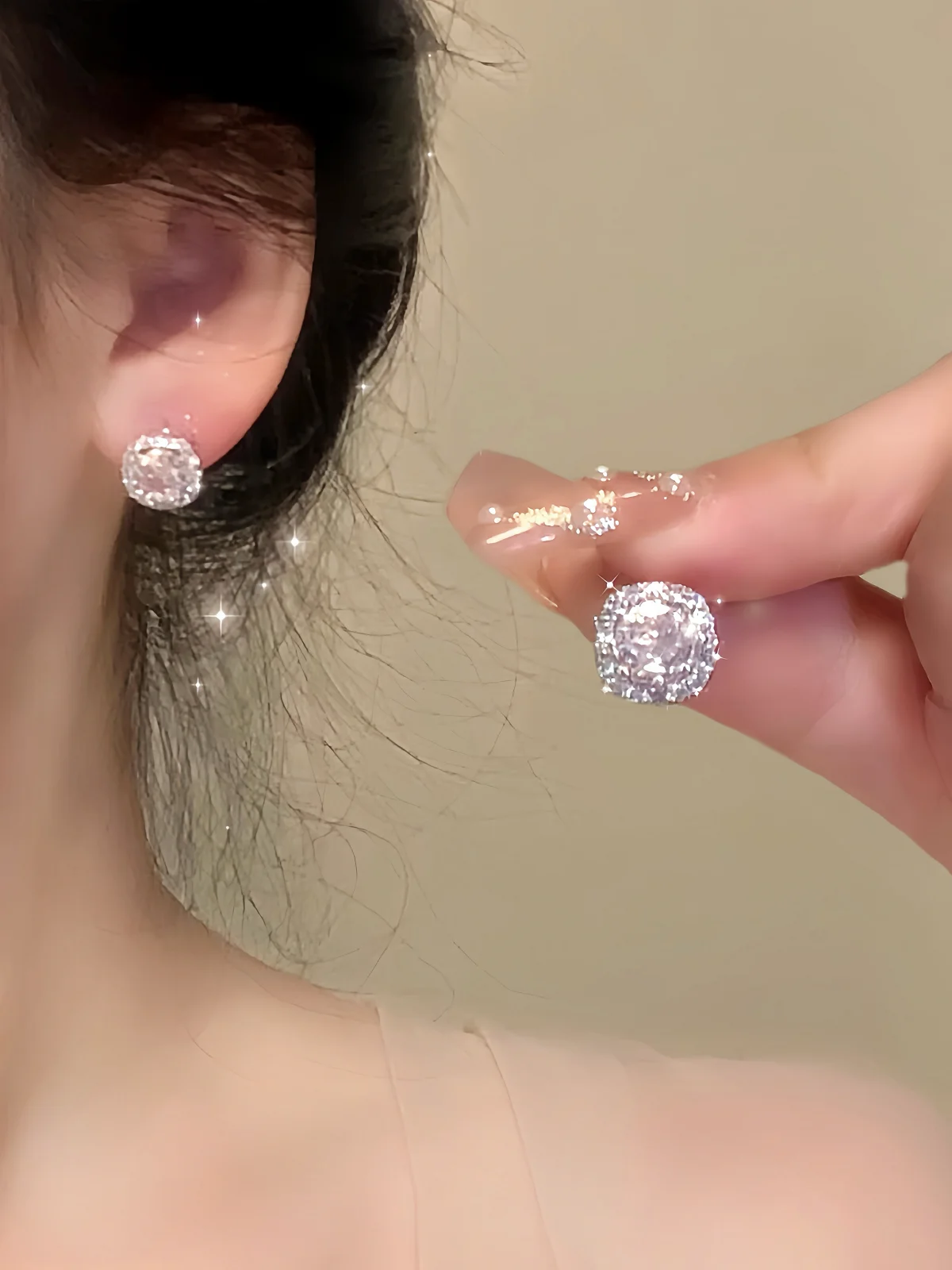 Luxury AAA CZ Stud Earrings For Women Romantic Elegant Female Daily Earrings 7 Colors Available Wholesale Dropshipping