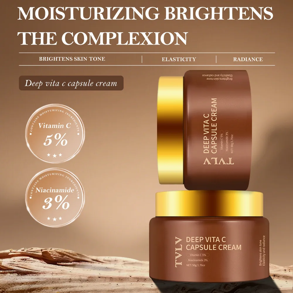 Tvlv Vitamin C Capsule Cream Moisturizing and Hydrating Cream Capsule Cream to Improve Dull Skin