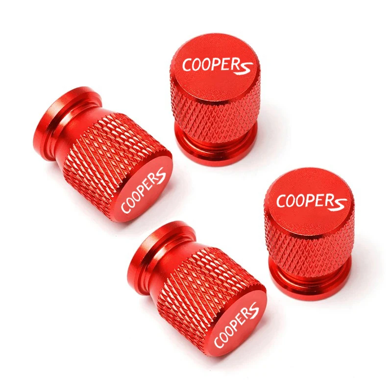 For Mini Cooper S R50 R53 R56 F56 F55 R60 cooper S Car Wheel Tire Valve Caps Tyre Stem Covers Airdust Waterproof Accessories4Pcs