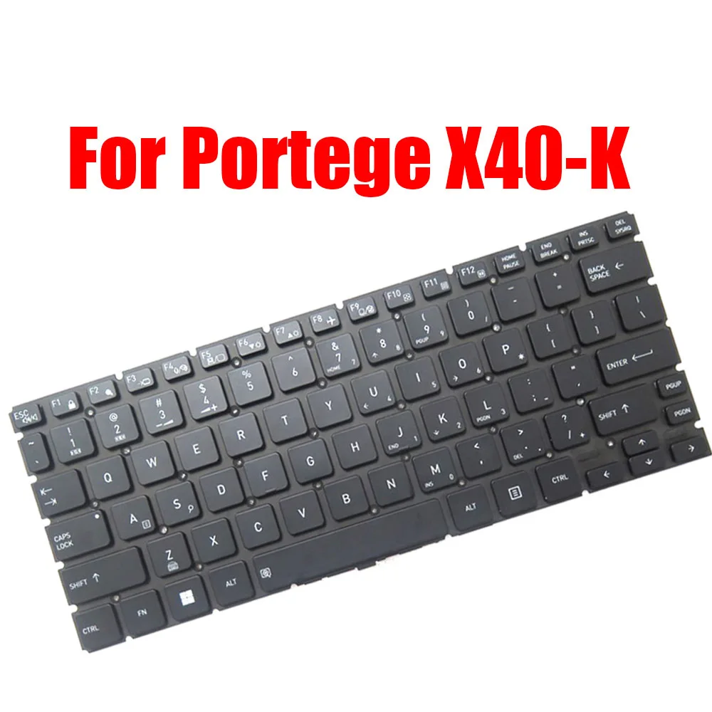 

English US For Dynabook For Portege X40-K Laptop Keyboard Black With Backlit