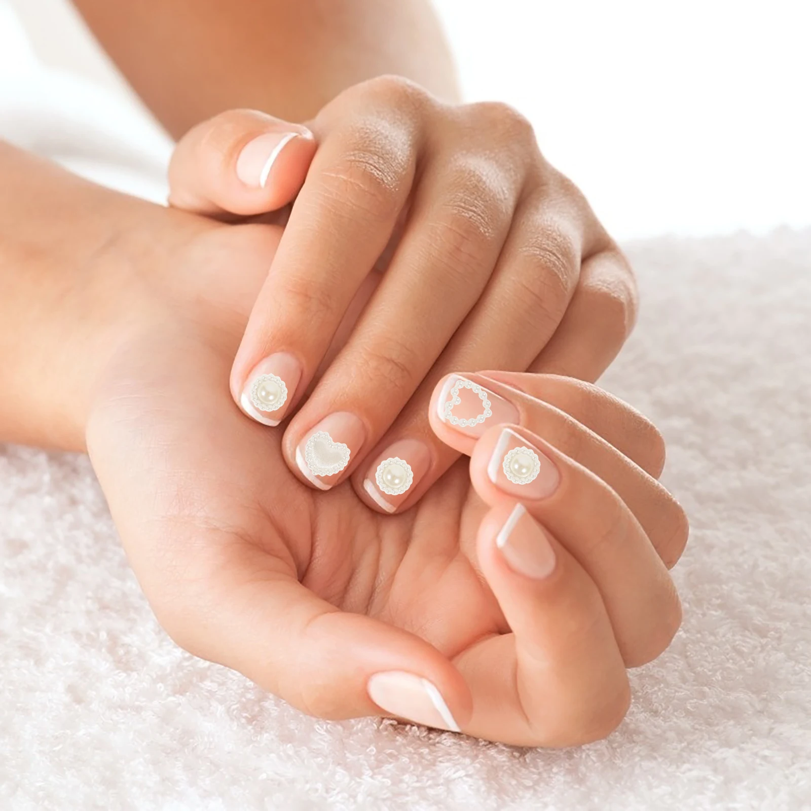 

Pearl for Nails Heart Charms ABS Material Nail Art Supplies Manicure Decorations DIY Accessories Women Charm Jewelry Creative